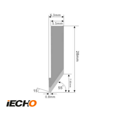 IECHO - E42 - Tungsten steel Blade 0.63mm